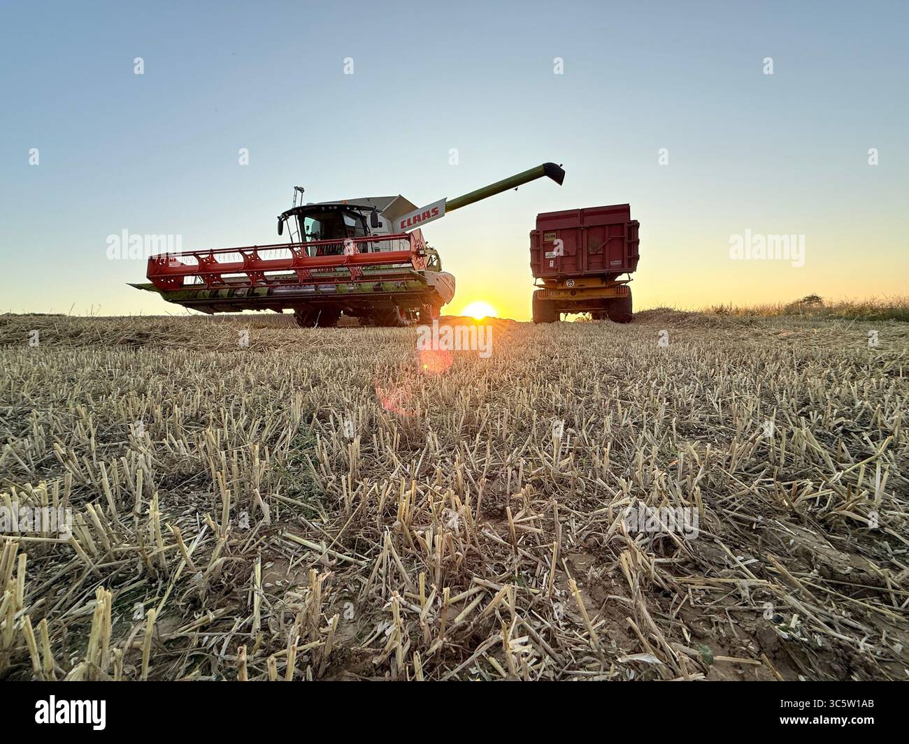 The sunsets with the nature from different situations - Smartphone Captured Stock Image