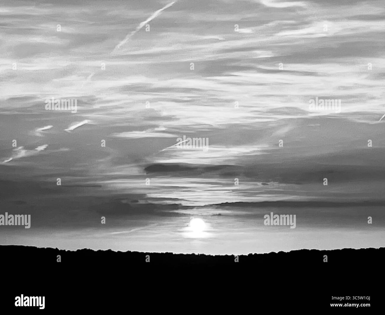 The sunsets with the nature from different situations - Smartphone Captured Stock Image