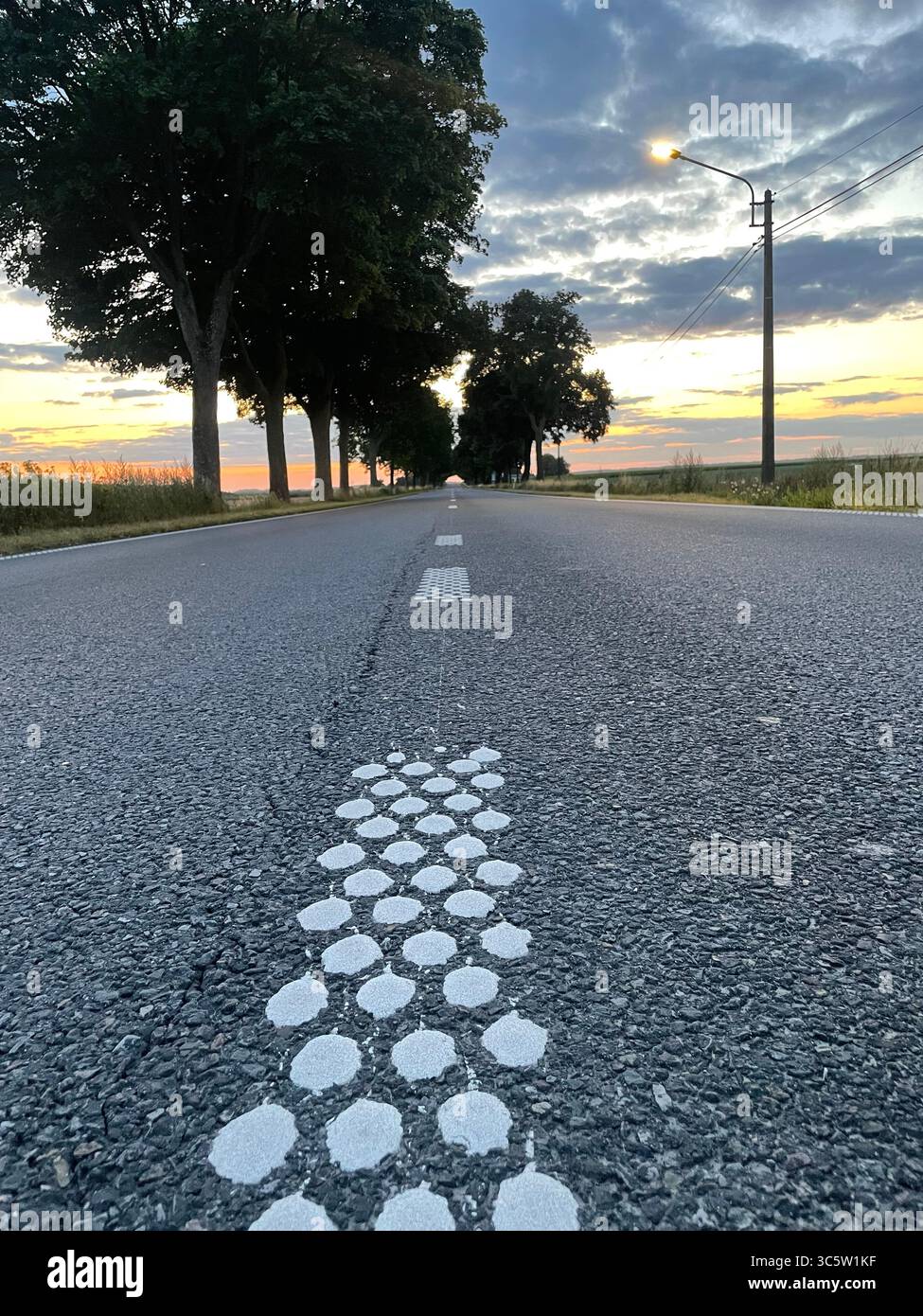 The sunsets with the nature from different situations - Smartphone Captured Stock Image