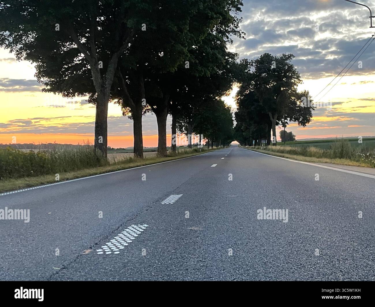 The sunsets with the nature from different situations - Smartphone Captured Stock Image