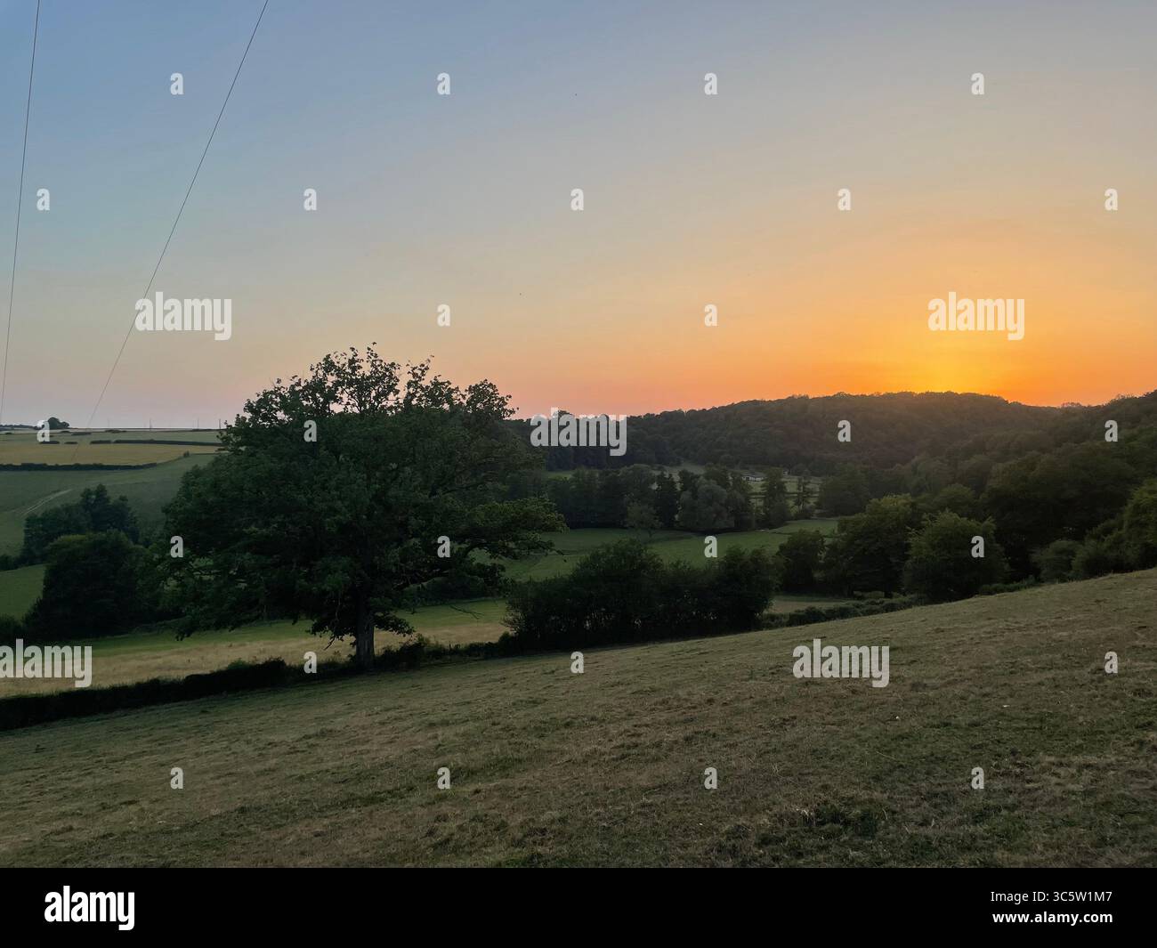 The sunsets with the nature from different situations - Smartphone Captured Stock Image