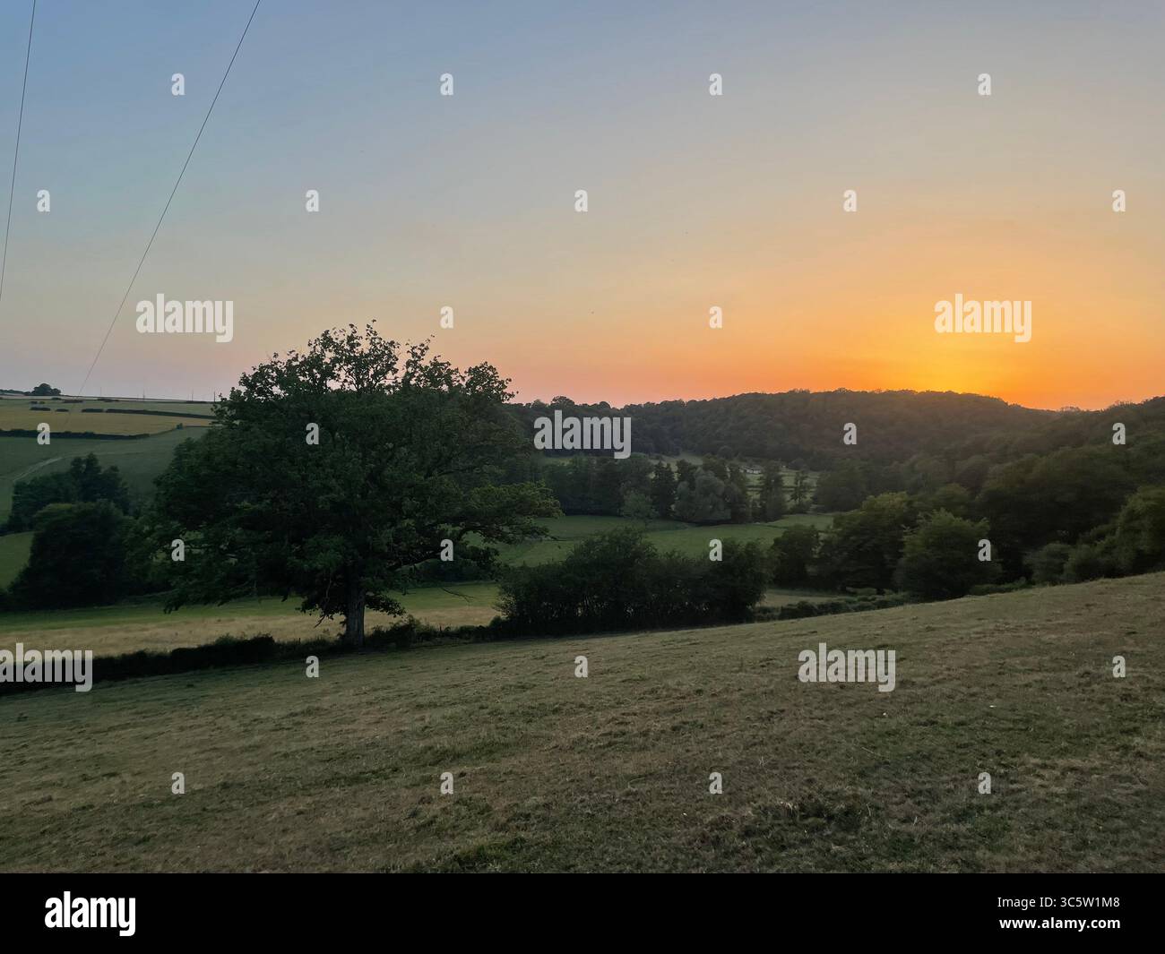 The sunsets with the nature from different situations - Smartphone Captured Stock Image