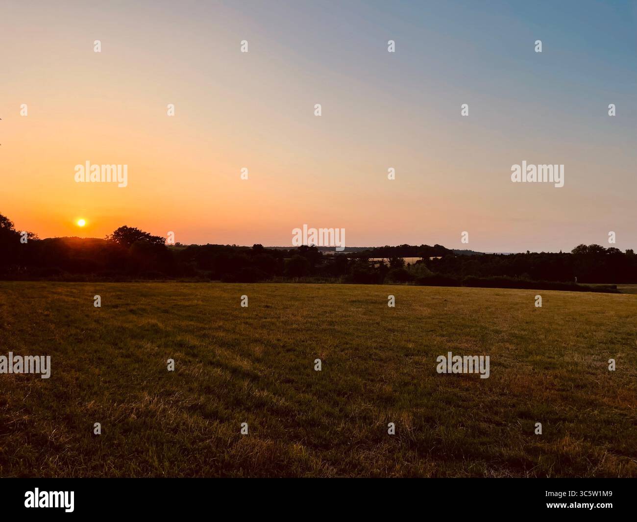 The sunsets with the nature from different situations - Smartphone Captured Stock Image