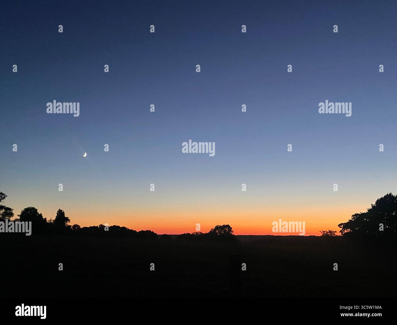 The sunsets with the nature from different situations - Smartphone Captured Stock Image