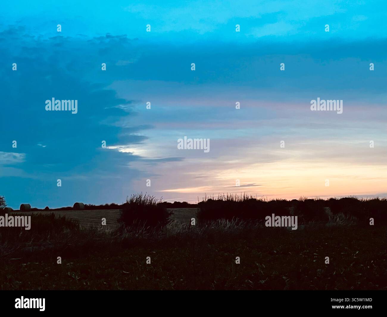 The sunsets with the nature from different situations - Smartphone Captured Stock Image