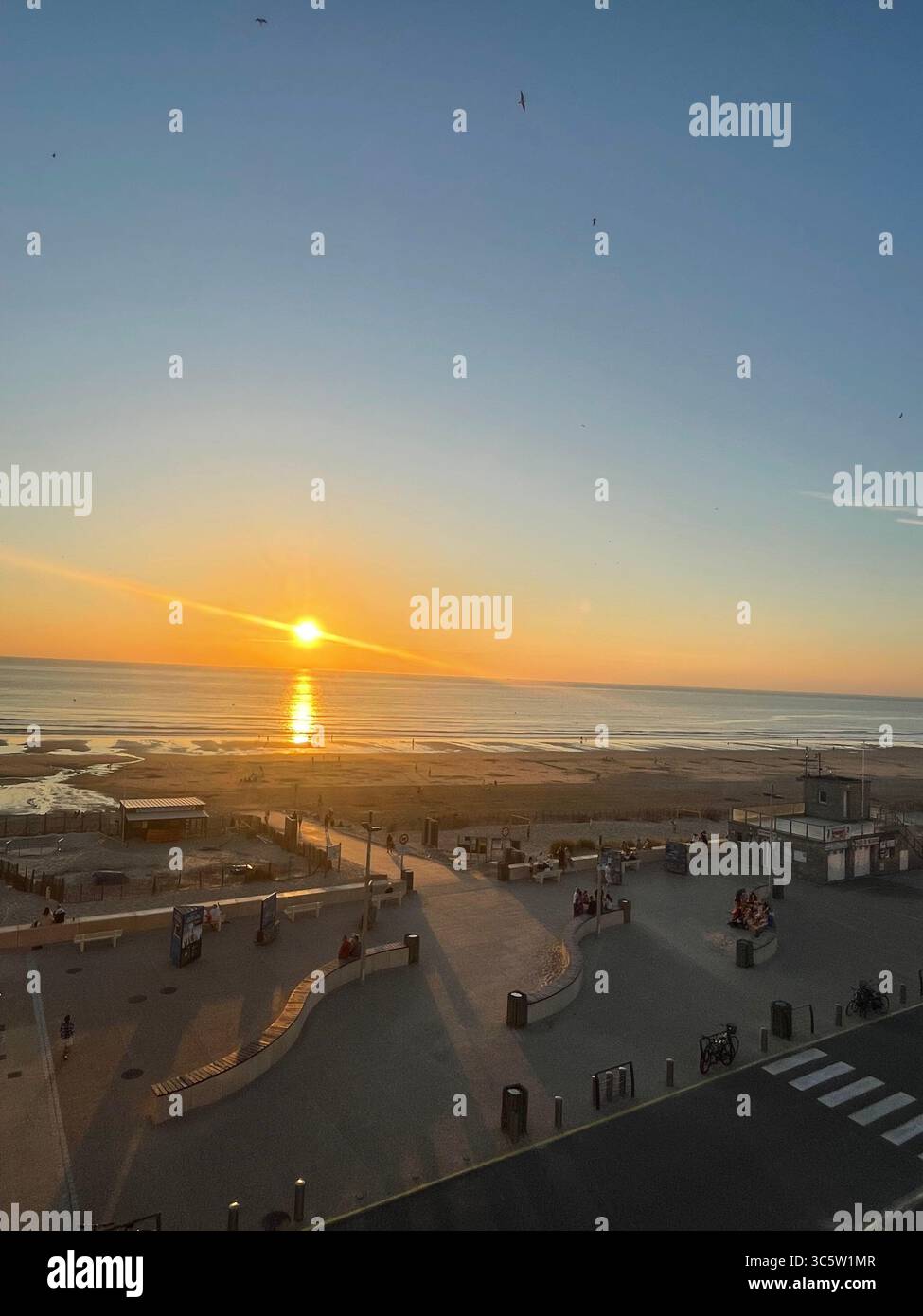 The sunsets with the nature from different situations - Smartphone Captured Stock Image