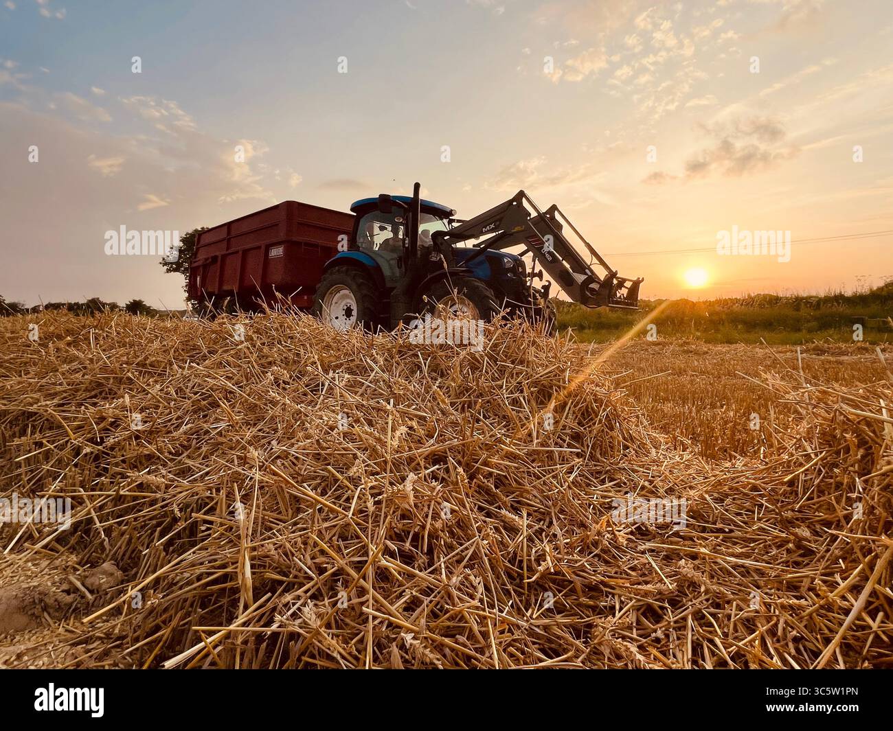The sunsets with the nature from different situations - Smartphone Captured Stock Image