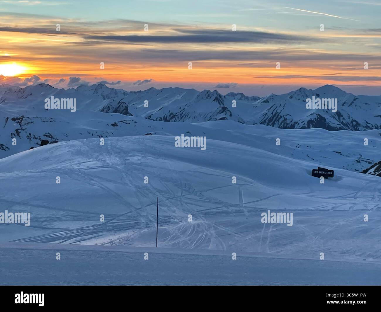 The sunsets with the nature from different situations - Smartphone Captured Stock Image