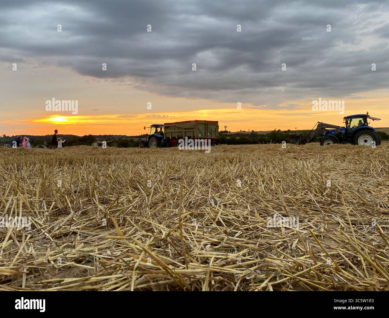 The sunsets with the nature from different situations - Smartphone Captured Stock Image