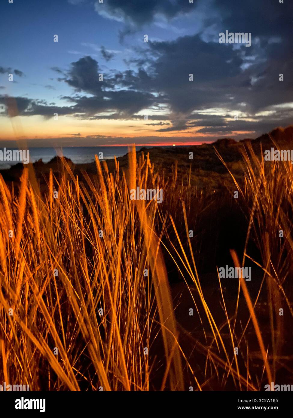 The sunsets with the nature from different situations - Smartphone Captured Stock Image