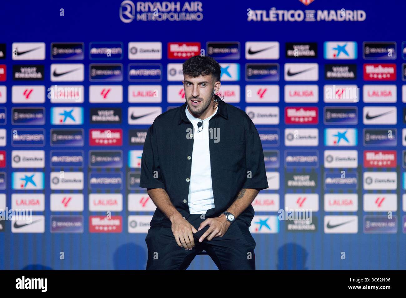 Madrid, Spain. 30th July, 2025. Matteo Ruggeri reacts during the ...