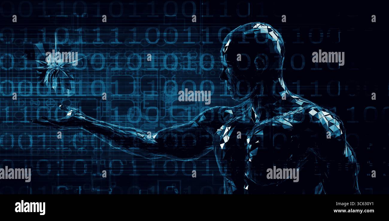 Global Technology and Communications Network as a Concept Stock Photo