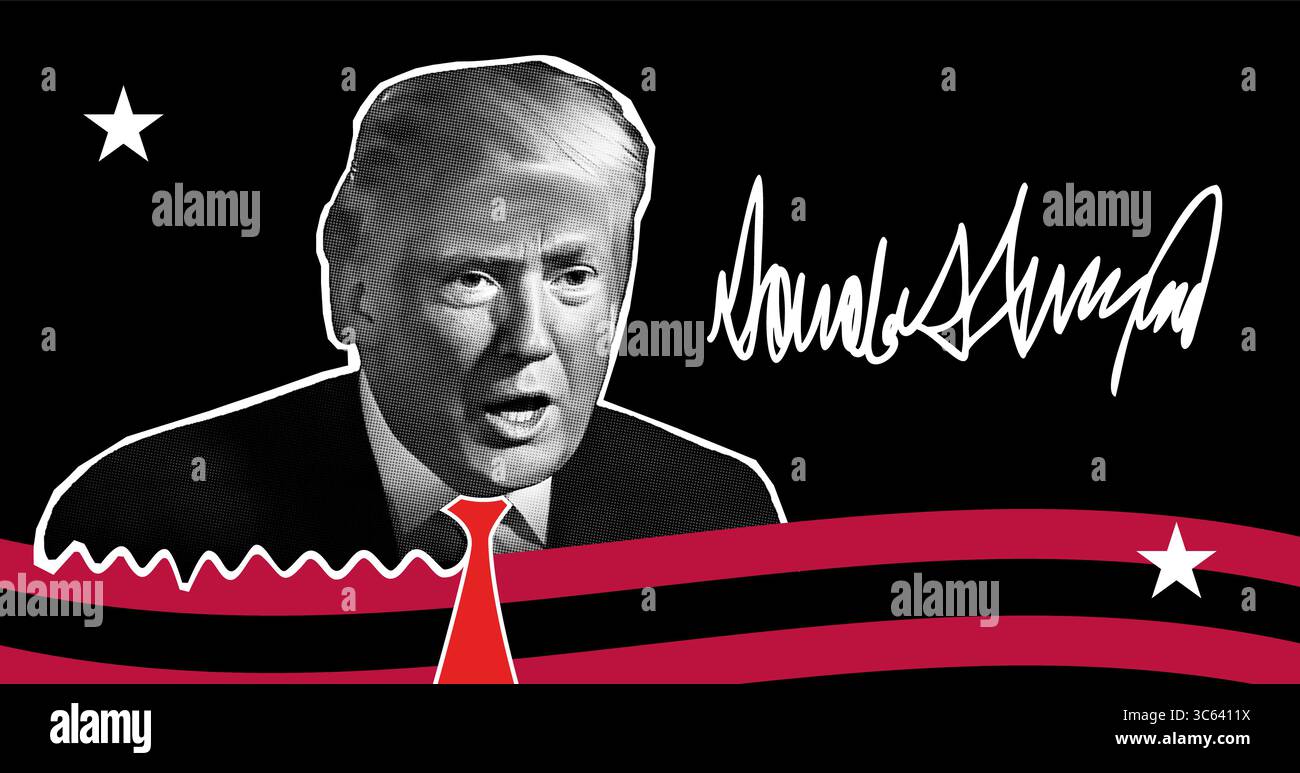 Donald trump signature hi-res stock photography and images - Alamy