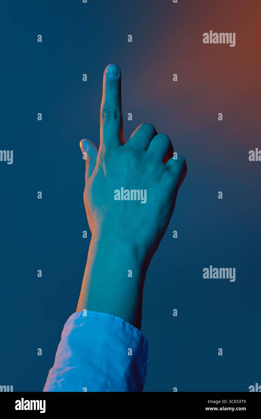 Finger pointing login button user hi-res stock photography and images ...