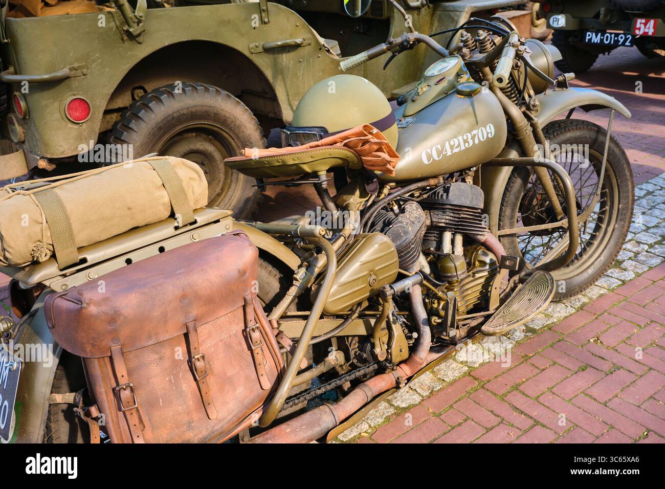 May 5, 2024 - Netherlands: Restored Harley-Davidson Liberator WLA