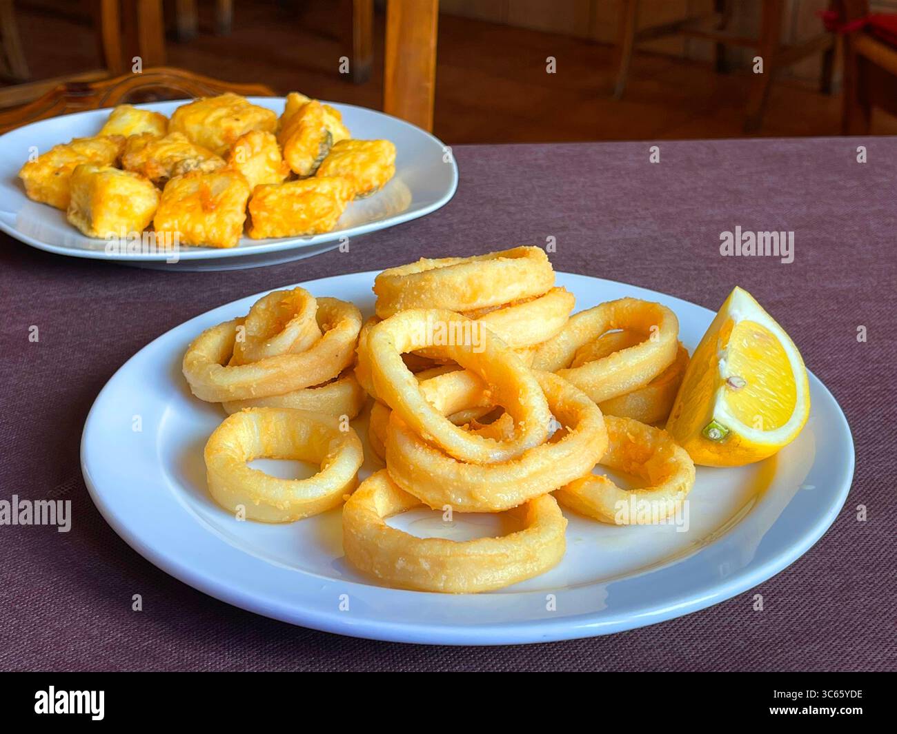 Assorted fried fish. Spain. Stock Photo