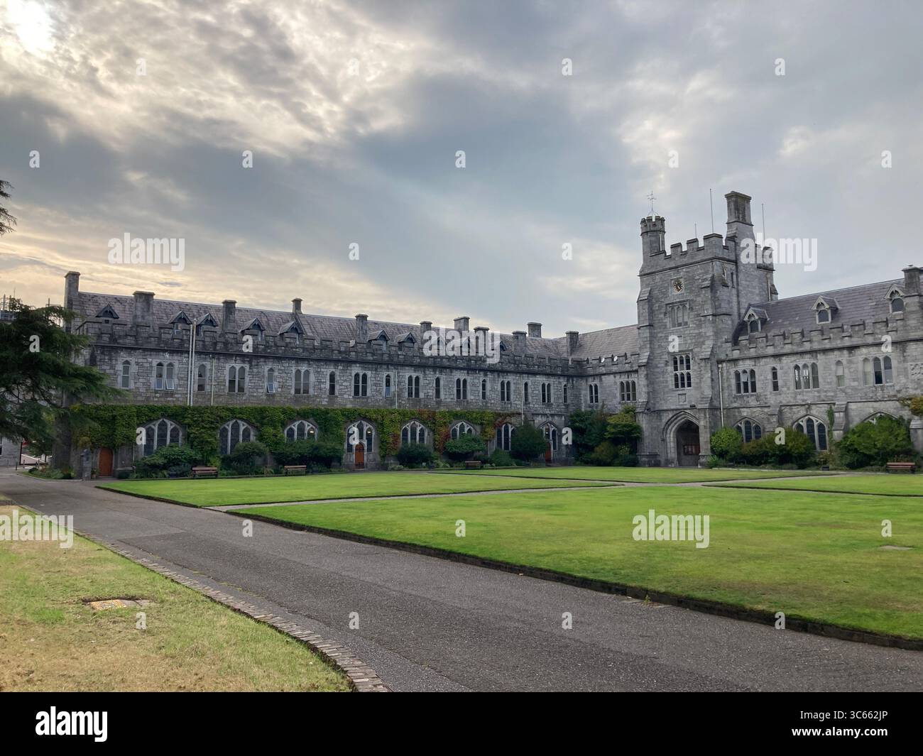 Exterior views of University College Cork campus in Cork city centre ...
