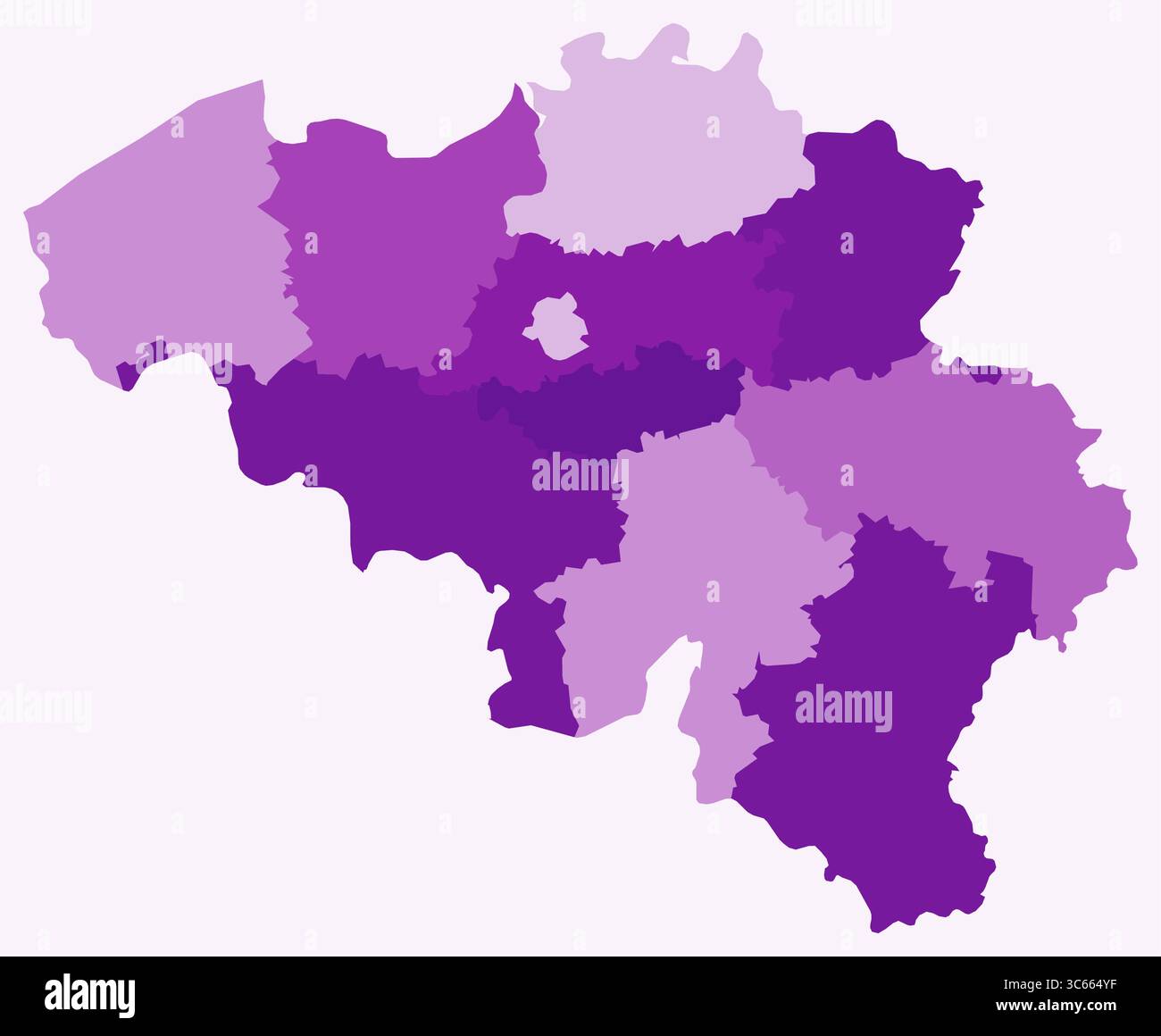Map of belgium with regions hi-res stock photography and images - Alamy