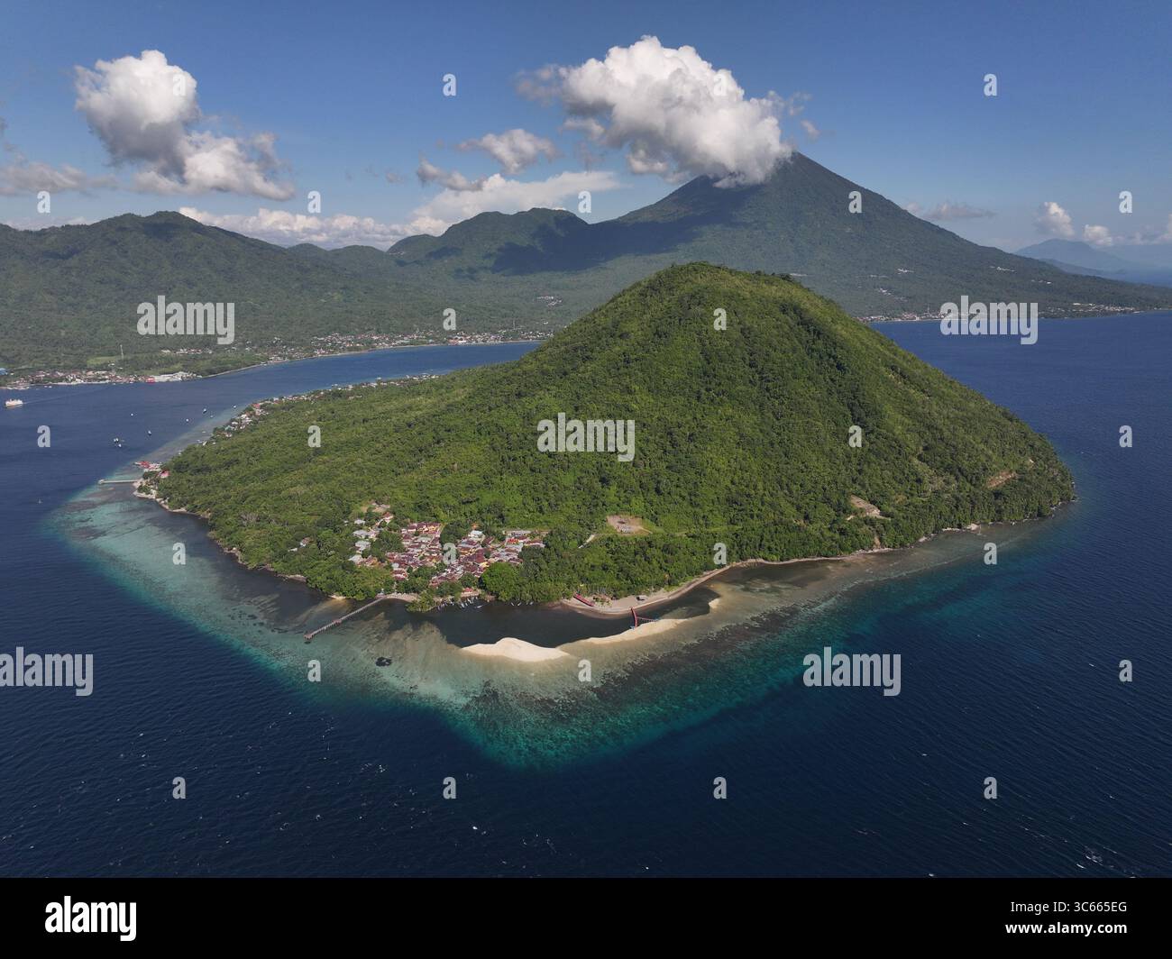 Gamalama Volcano Island In Ternate Eastern Indonesia Part Of North Gamalama Volcano Island In Ternate Eastern Indonesia Part Of North