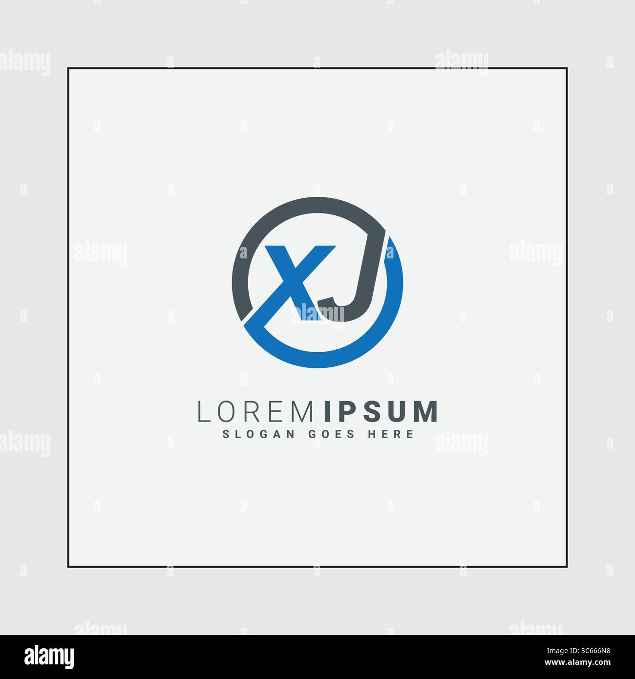 Initial XJ Vector Logo - Elegant Monogram Template for letter X and J ...