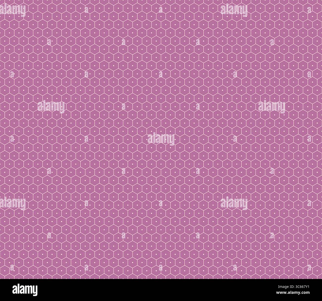 Background with hexagon pattern. Plum color on matching background. Hexagon stacked mosaic composition. Regular hexagon shapes. Seamless design. Stock Vector