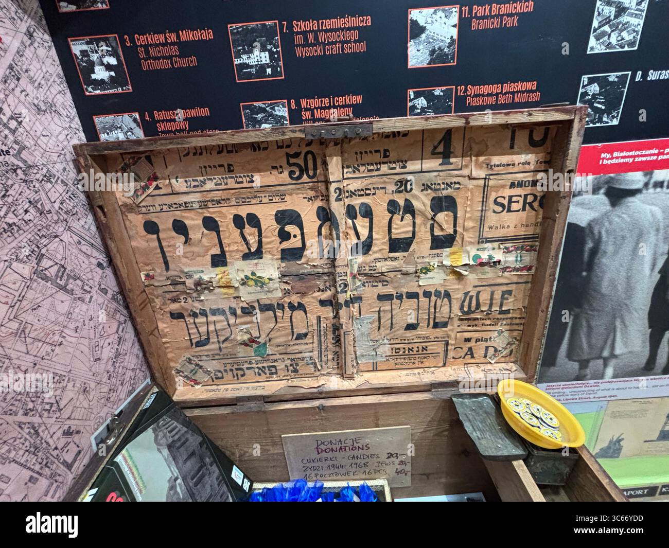 The Place - a tiny, interesting museum dedicated to the Jewish community until the Nazi occupation in Bialystok, Poland. - Smartphone Captured Stock Image