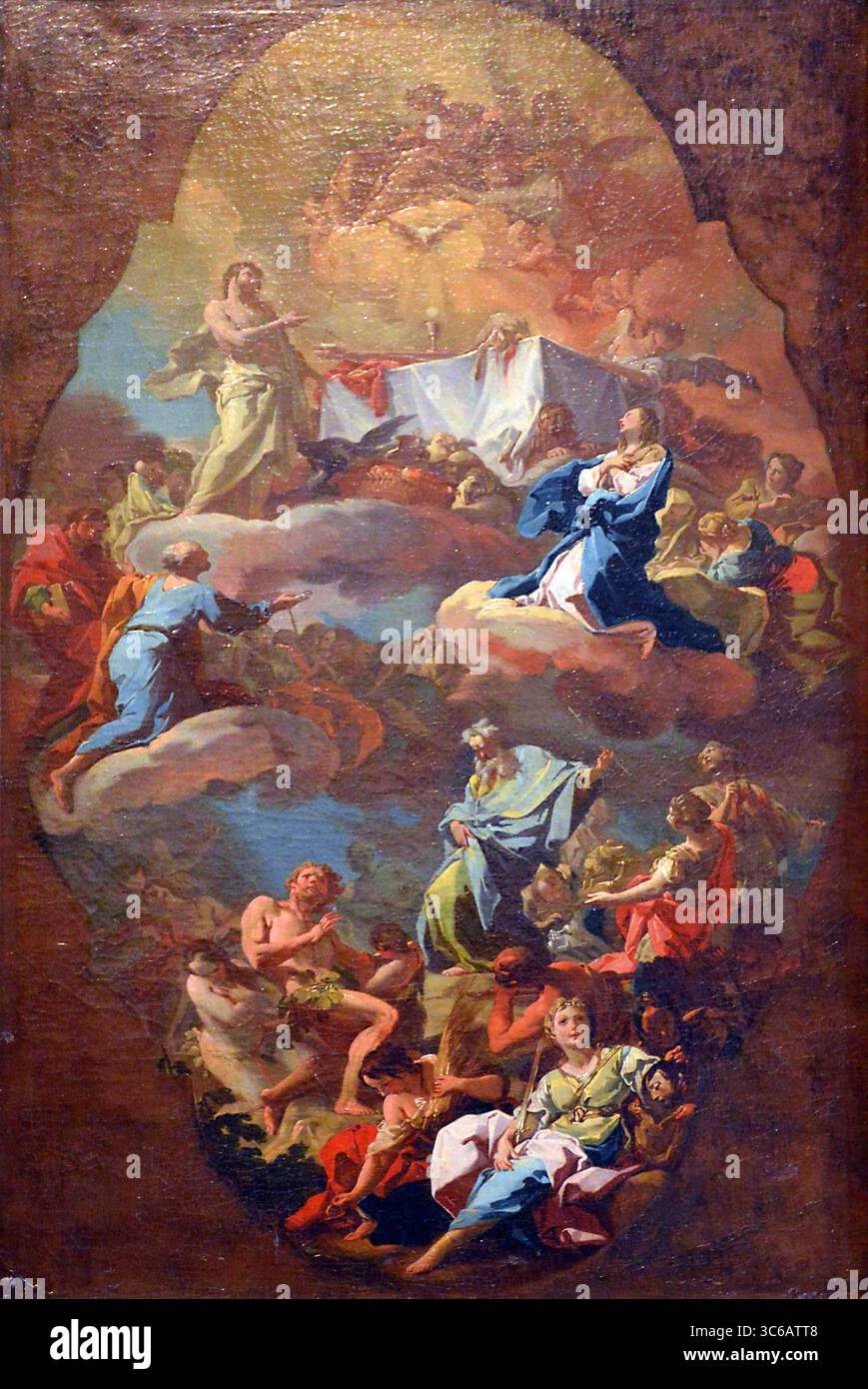 painting by Olivio Sozzi - The Triumph of the Eucharist Stock Photo - Alamy