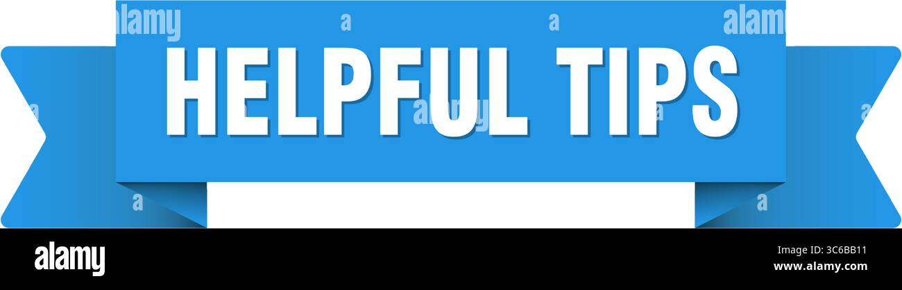 helpful tips ribbon. helpful tips ribbon isolated on transparent background Stock Vector