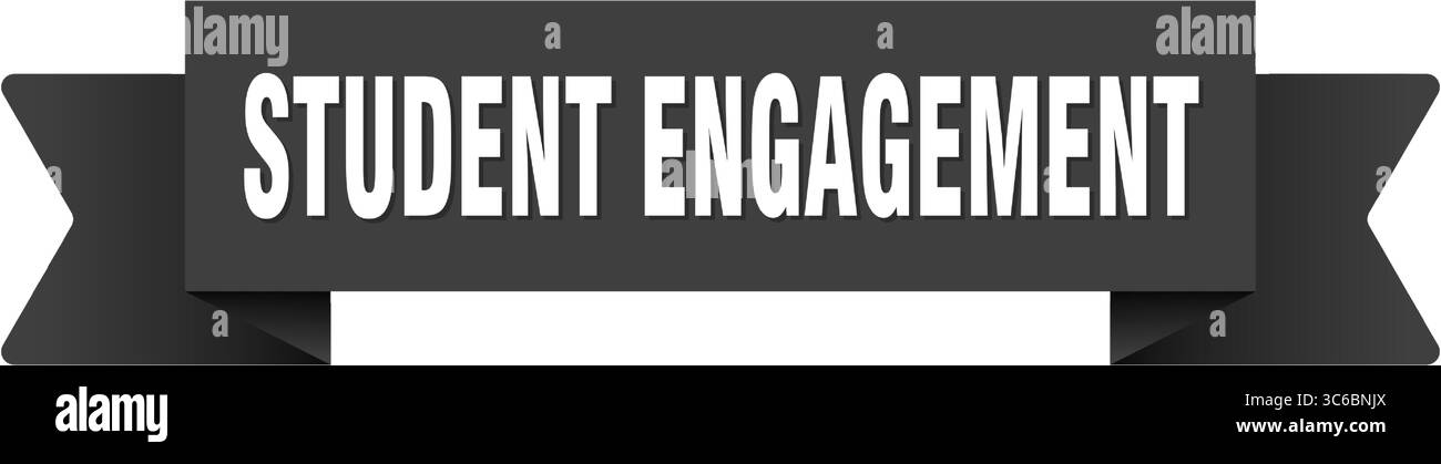 Student Highlight Ribbon student engagement ribbon. student engagement ribbon isolated on ...