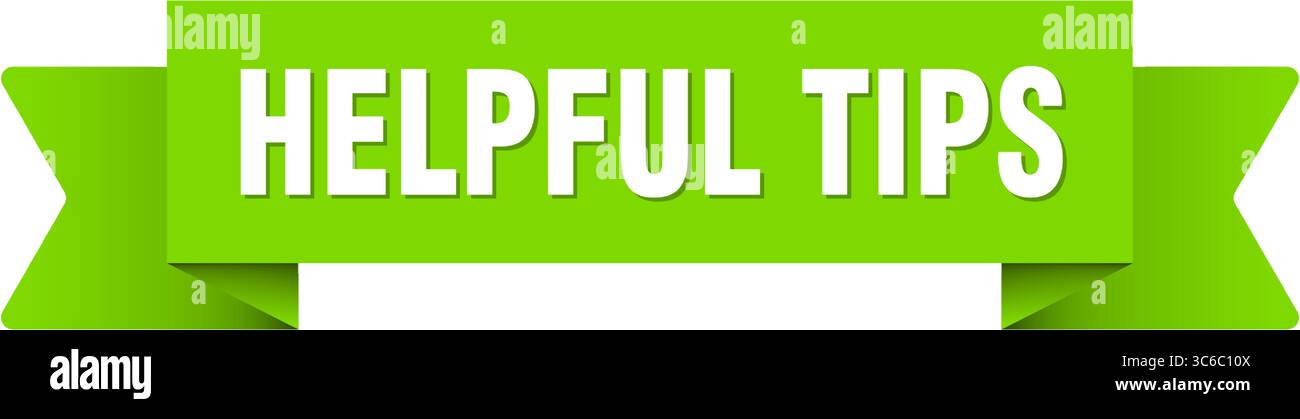 helpful tips ribbon. helpful tips ribbon isolated on transparent background Stock Vector