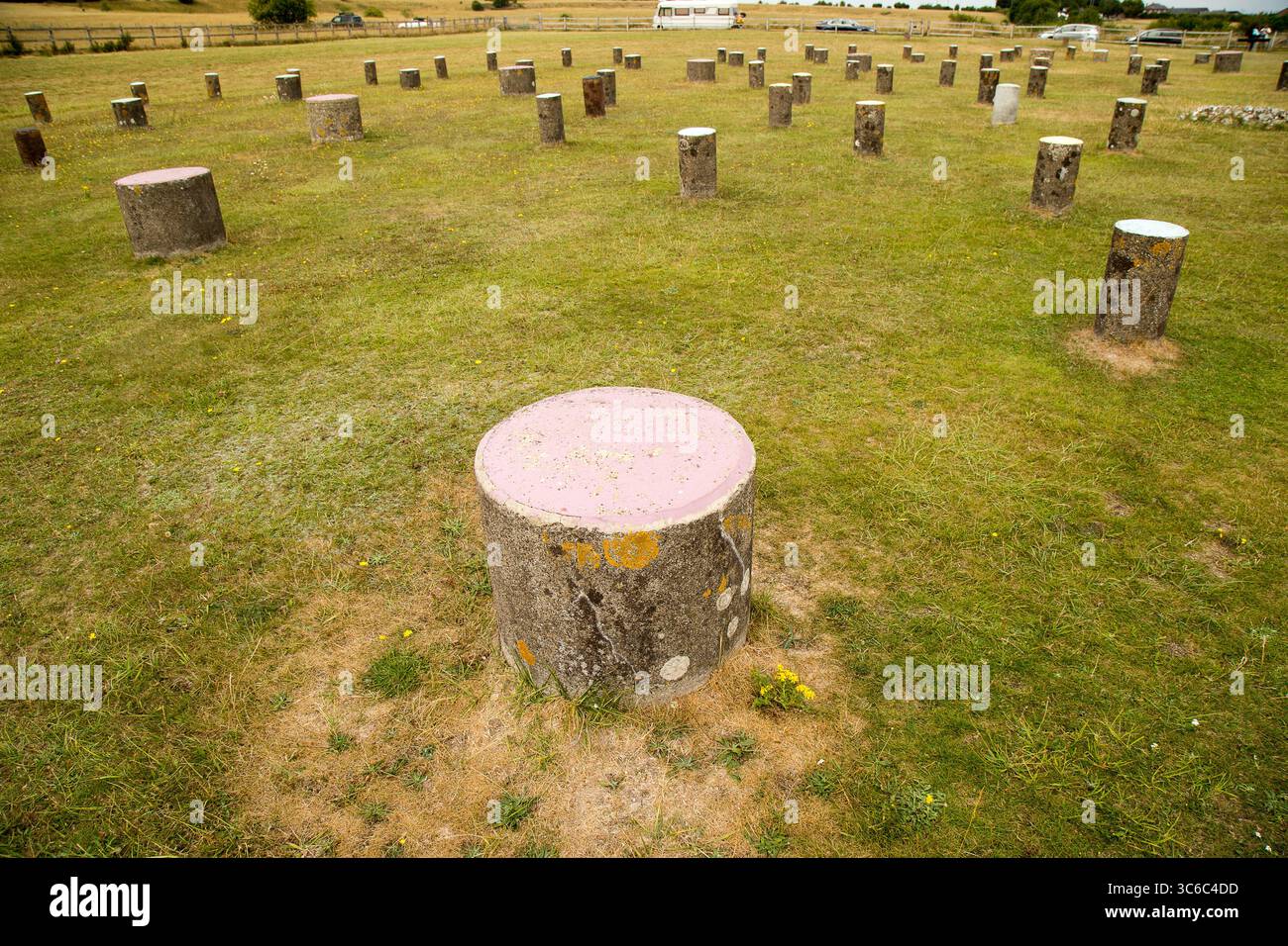 Woodhenge a Neolithic construction that consists of six concentric ...