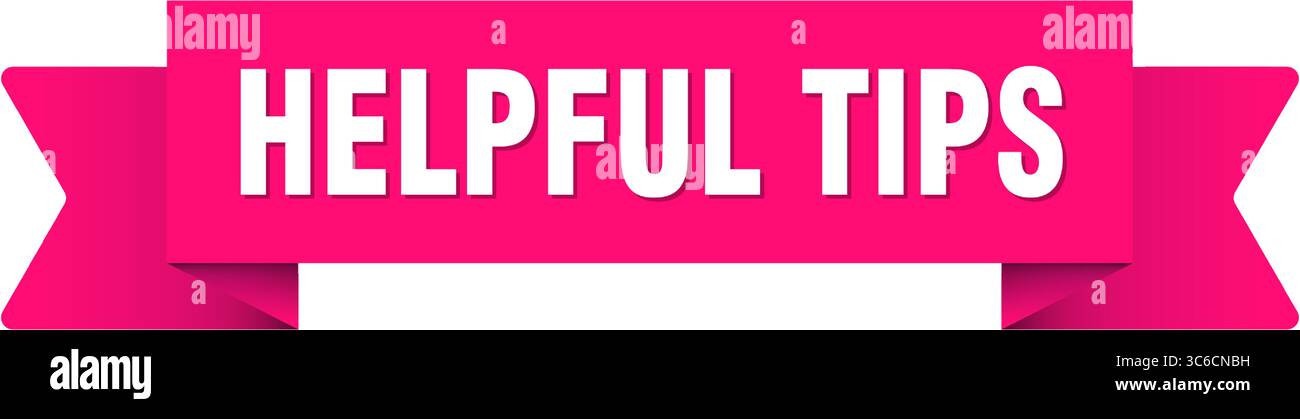helpful tips ribbon. helpful tips ribbon isolated on transparent background Stock Vector