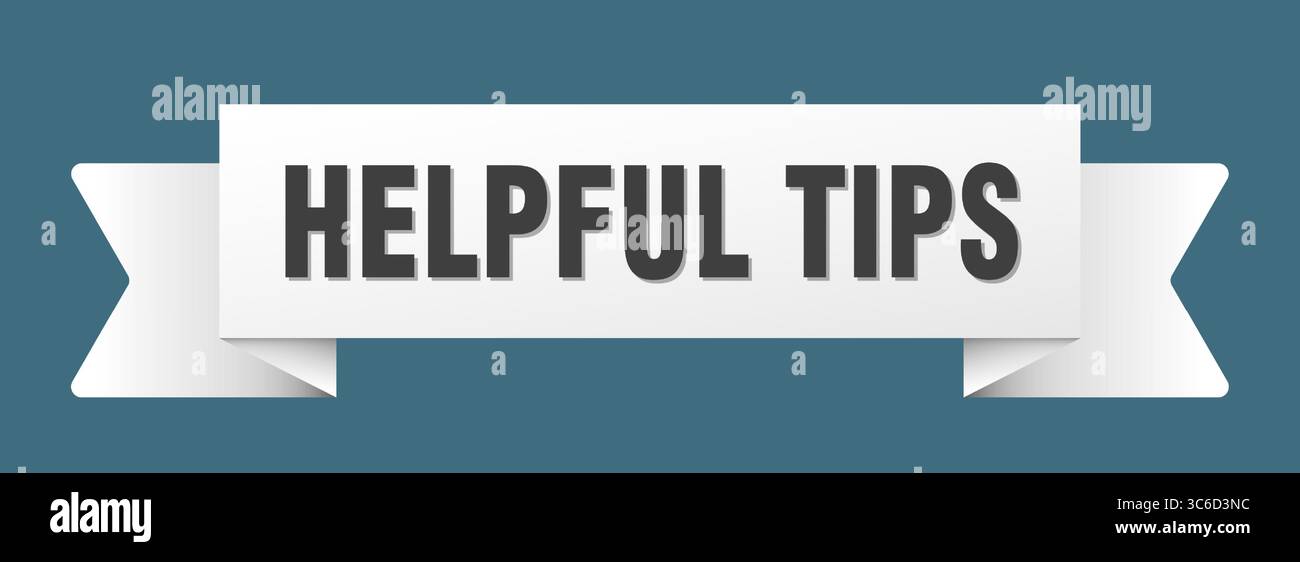 helpful tips ribbon. helpful tips ribbon isolated on transparent background Stock Vector