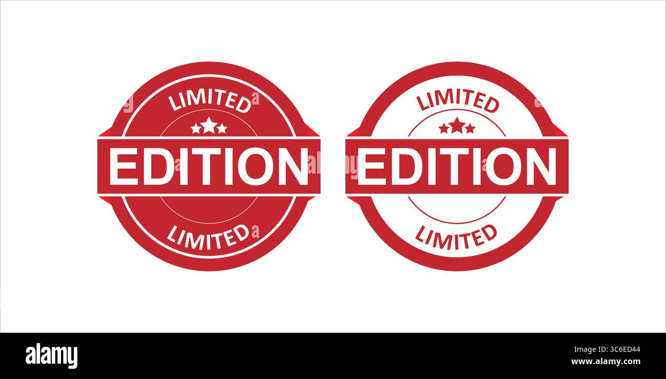 Limited Edition Product Label Icons for Exclusive Item Tagging Stock ...