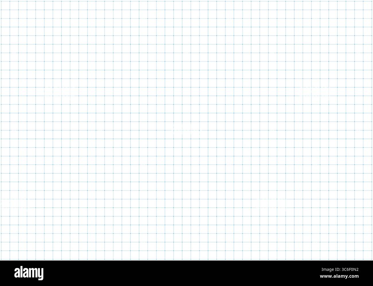 Pattern texture for bullet journal. Dotted squared blue grid graph paper template for notebooks. Checkered simple background. Printable graphic design Stock Vector