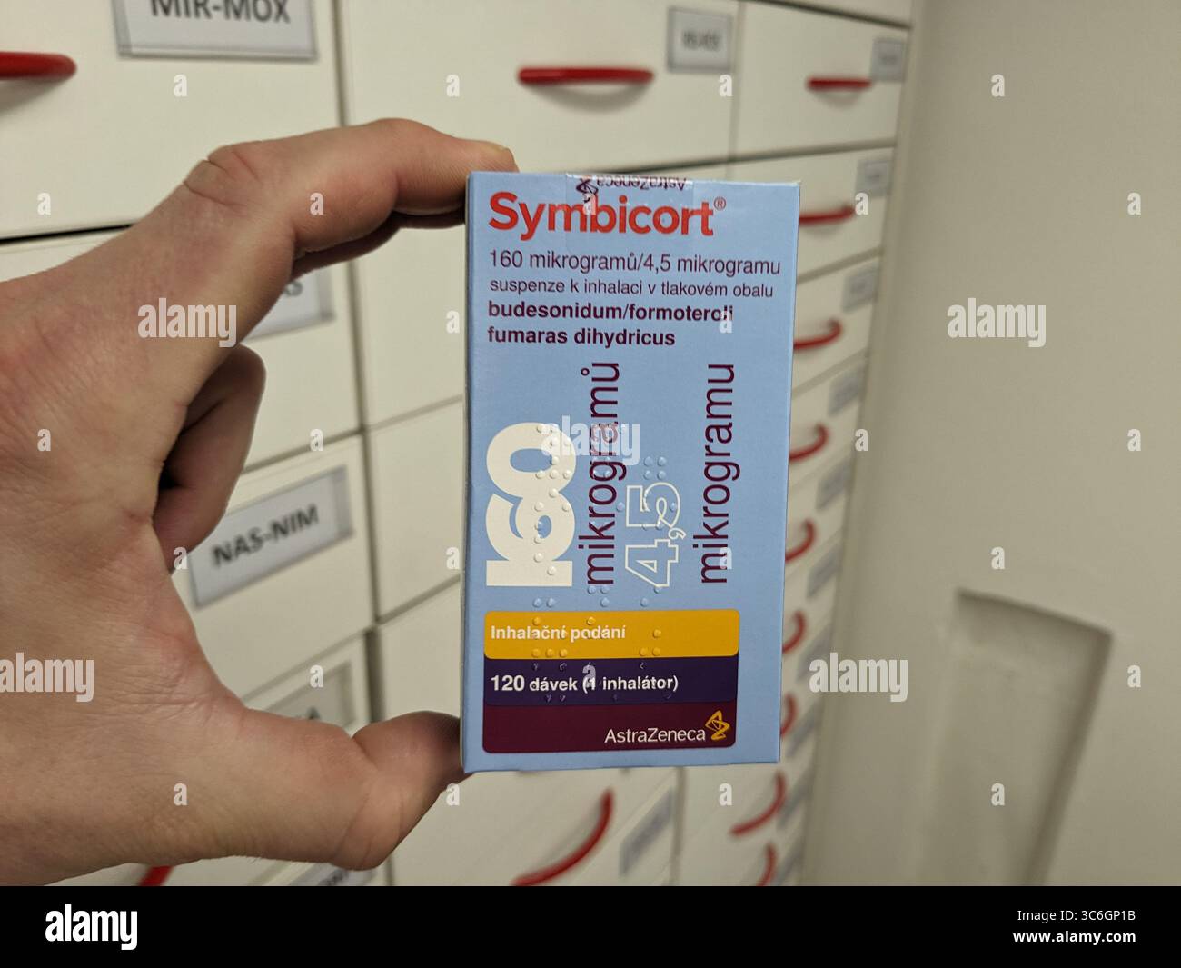 Prague,Czech Republic-May 6 2025: Symbicort inhaler with budesonide and ...