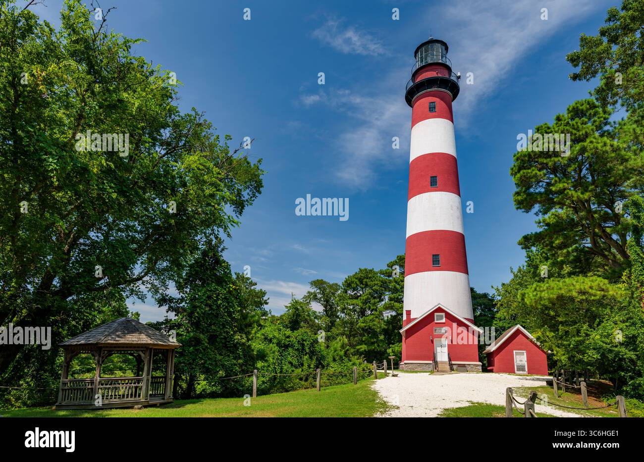 Assateague Lighthouse, Assateague Island National Seashore, Chincoteague, Virginia Stock Photo