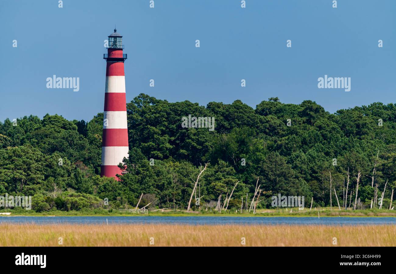 Assateague Lighthouse, Assateague Island National Seashore, Chincoteague, Virginia Stock Photo
