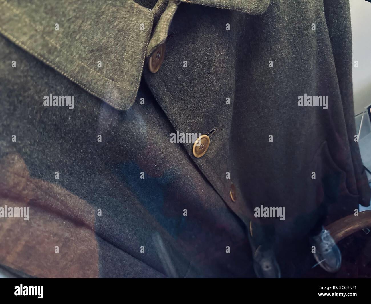 Sigmund Freuds coat in the Freud museum in London - Smartphone Captured Stock Image