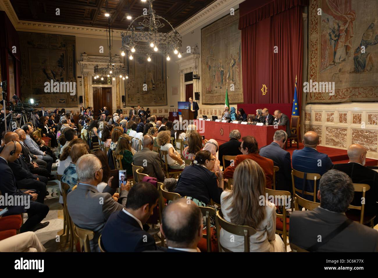 Rome, Italy. 30th July, 2025. A view of the audience attending the high ...