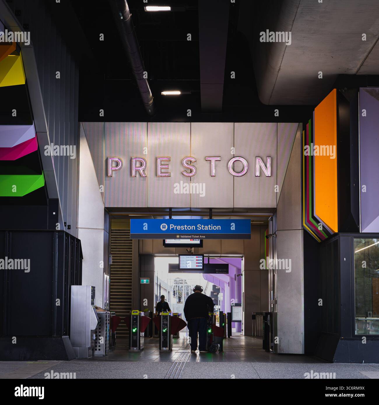 Under the Overpass, Purple Piers, Preston Train station in Melbourne ...