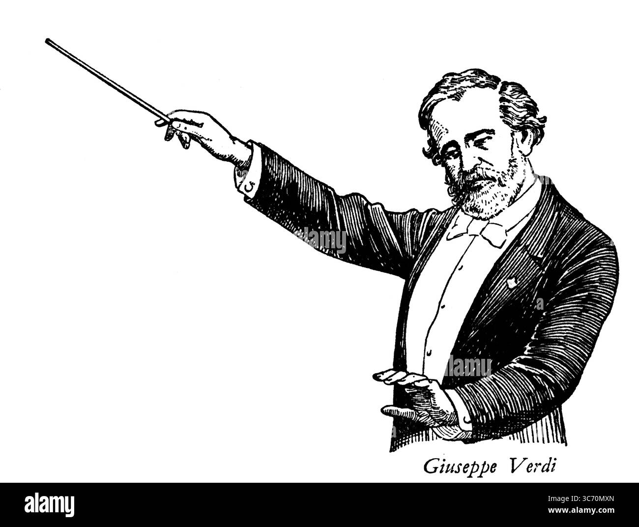 Giuseppe Verdi composer - Giuseppe Fortunino Francesco Verdi (either October 9 or 10, 1813 - January 27, 1901) was an Italian Romantic composer, mainly of opera. He was one of the most influential composers of Italian opera in the 19th century. ©TopFoto Stock Photo