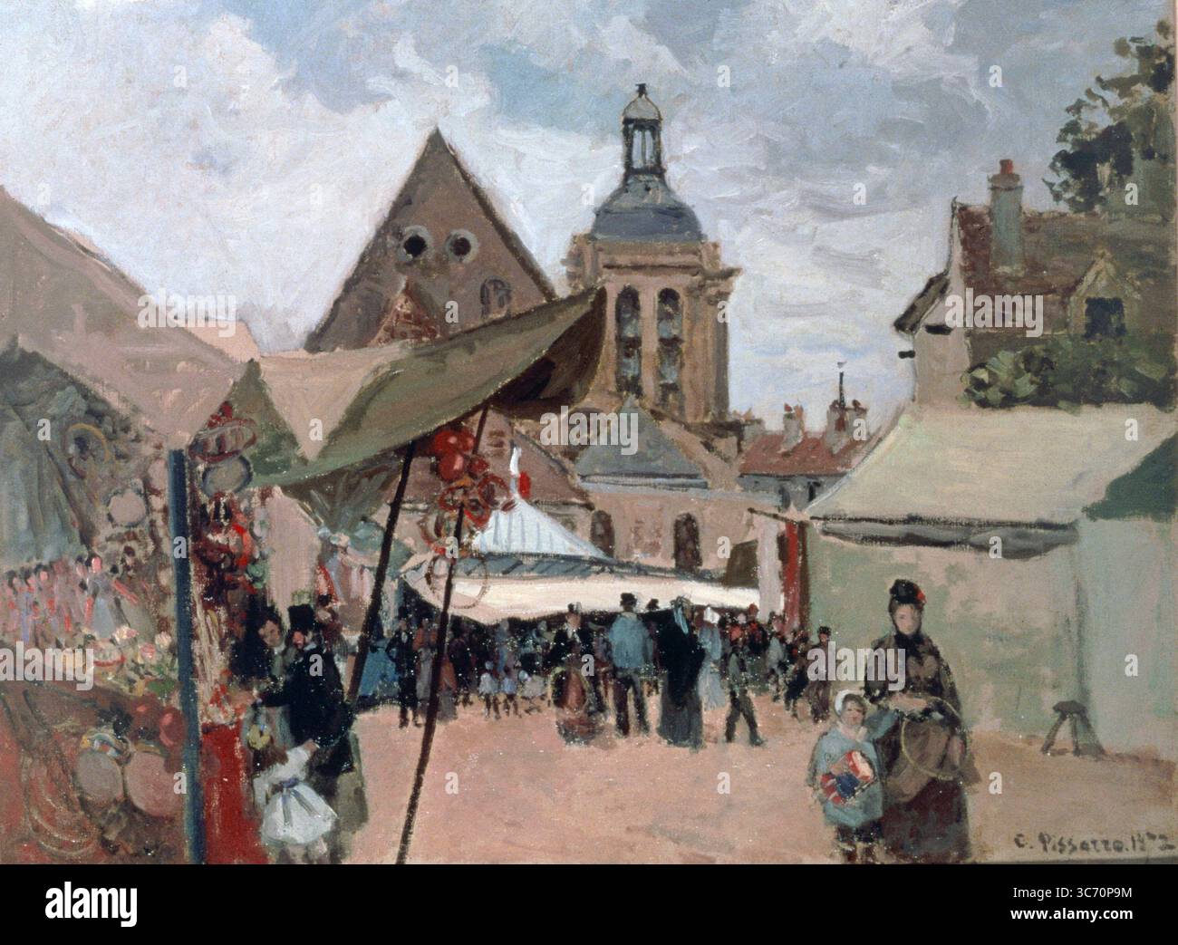 Spring Septembre Fete de Septembre, Pontoise - 1872 by Camille Pissarro Sotheby's Spring ...