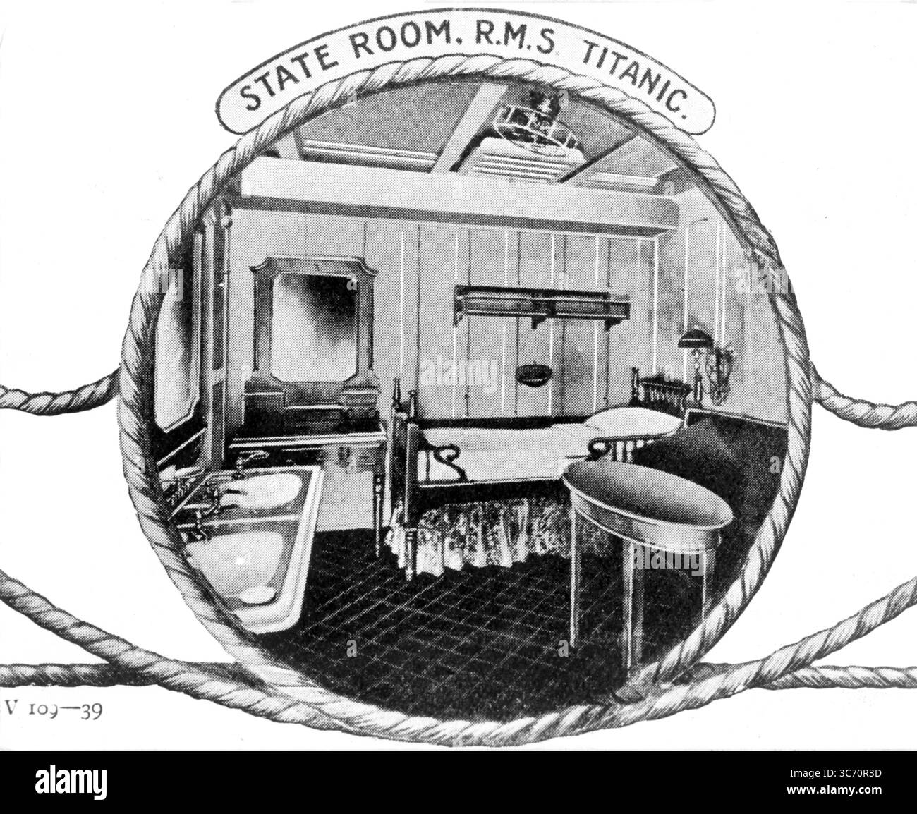 State Room on board the Titanic 1912 Stock Photo - Alamy