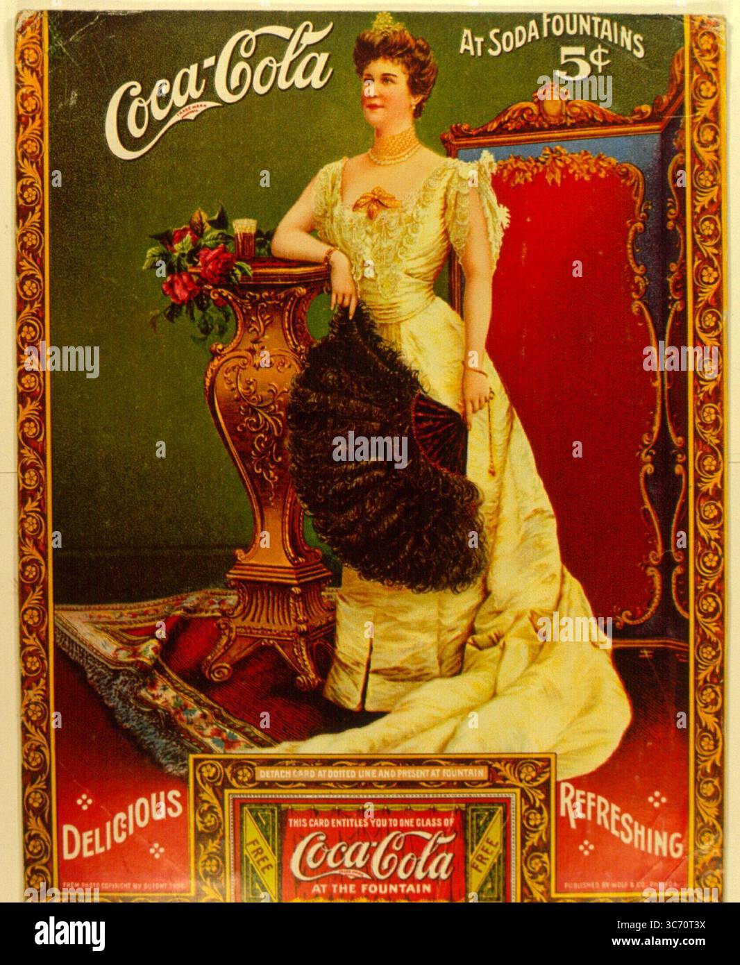 Coca cola 1907 年のポスター Coca Cola 1907 1907年 Coca-Cola
