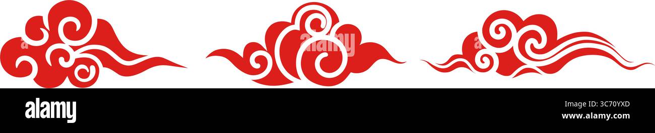 Traditional Chinese auspicious cloud pattern Stock Vector Image & Art ...