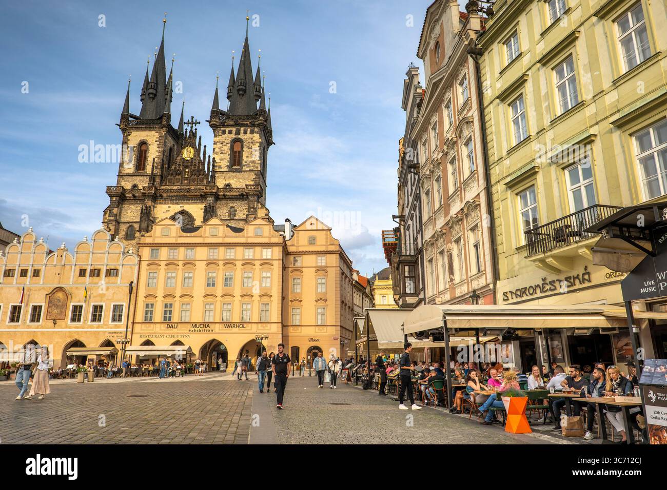 Prague Old Town Square in the city centre Stock Photo