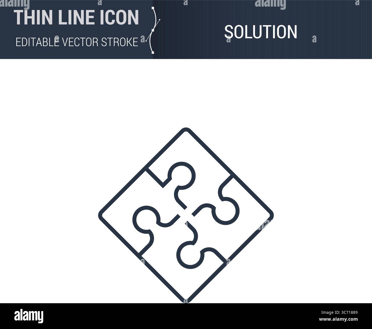 Solution symbol icon sleek hi-res stock photography and images - Alamy