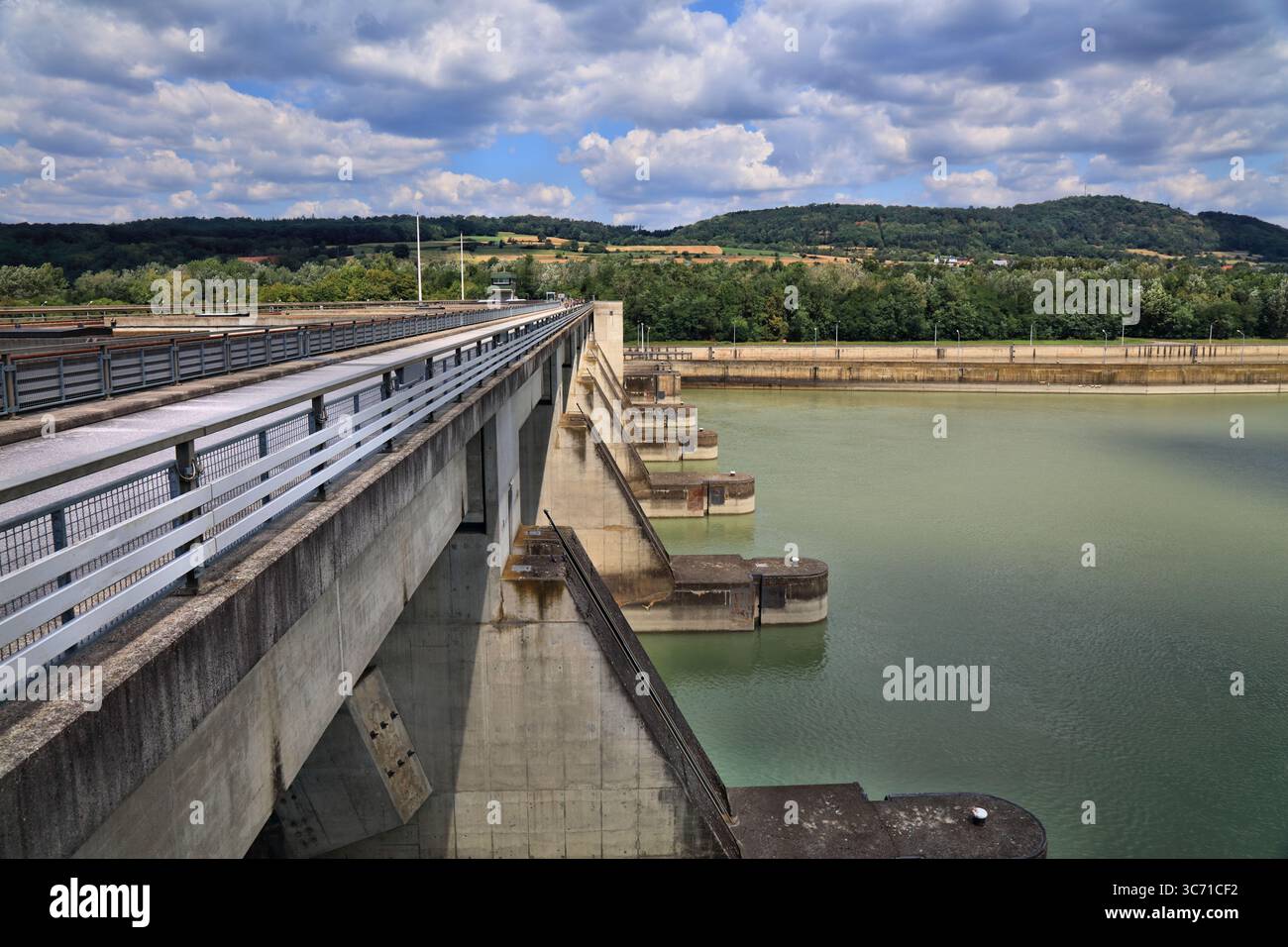Austria hydroelectricity generation. Water power plant on river Danube in  Melk Stock Photo - Alamy