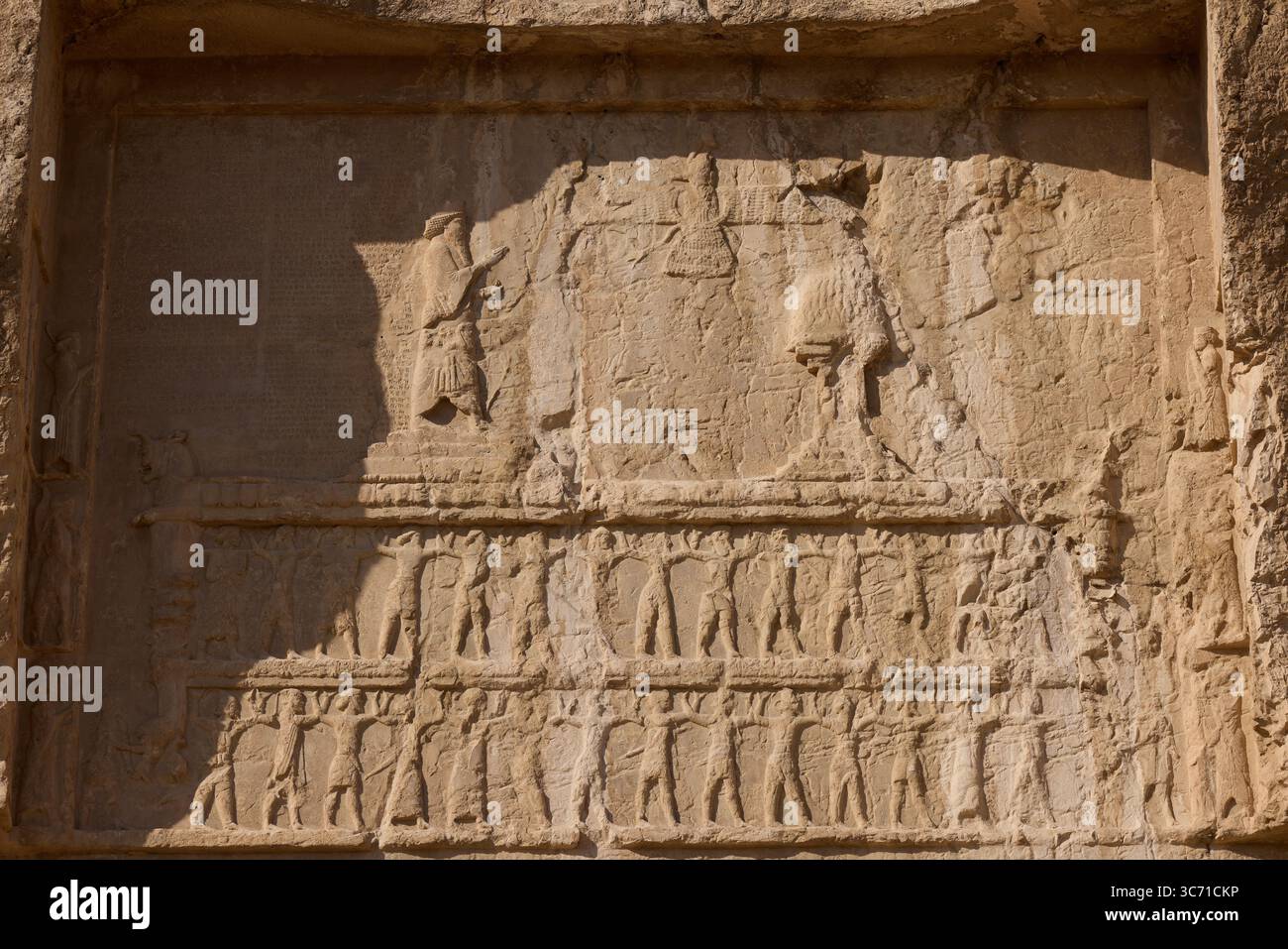 Naqsh-e Rostam necropolis of Persepolis in Fars Province with tomb of ...